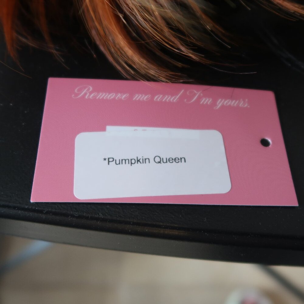 Chelsey Smith Crowns Pumpkin Queen Wig in black and orange